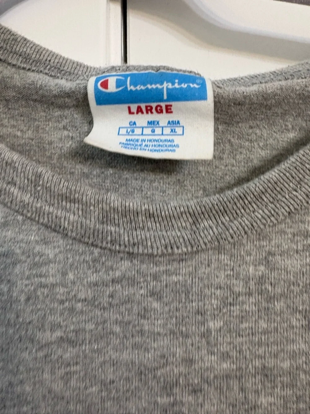 Champion Heather Gray Crewneck T-Shirt with Tag - Picture 2 of 10